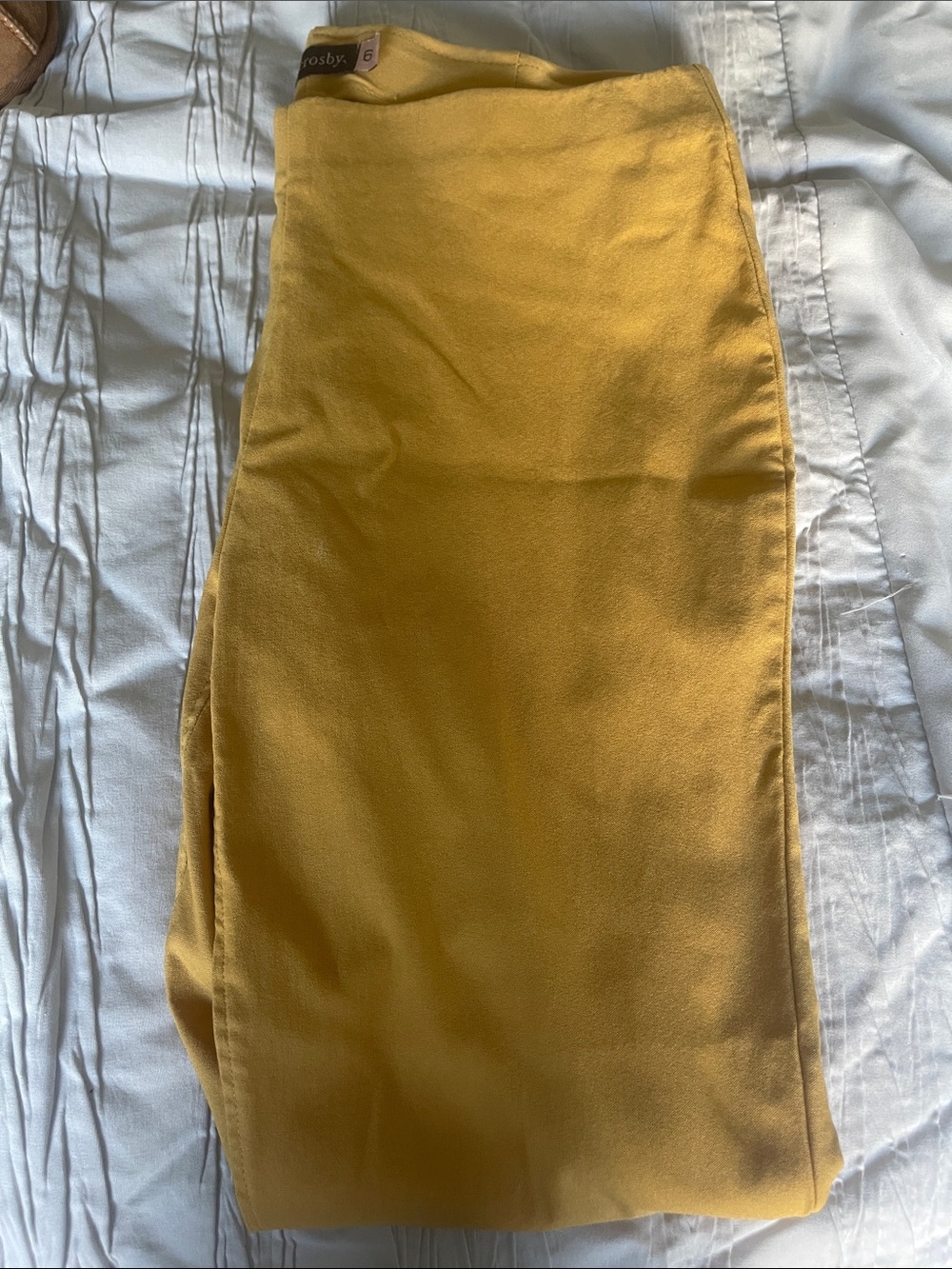 crosby. Tailored High-Waist Yellow Trousers